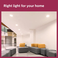 Philips Rimless Full Glow 15-watt Round LED Surface Downlighter (Pack of 4)