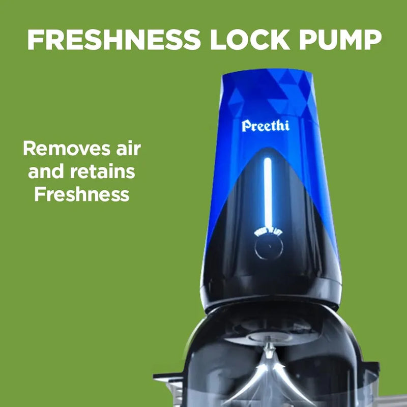 Preethi Eco Fresh Mixer grinder | 750 Watt Mixie | Made fresh, stays fresh | Food Sense Technology| Grinding+ Storage jar | MG-282 