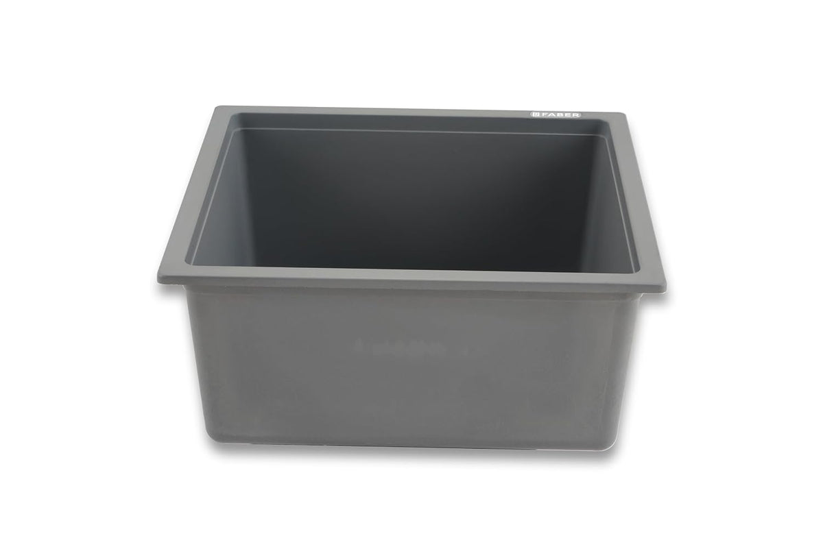 Faber Verona Ingranite18"X16"Single Bowl Sink|Includes Plumbing Waste Kit|25 Years Warranty|Silent,Scratch,Dent & Heat R