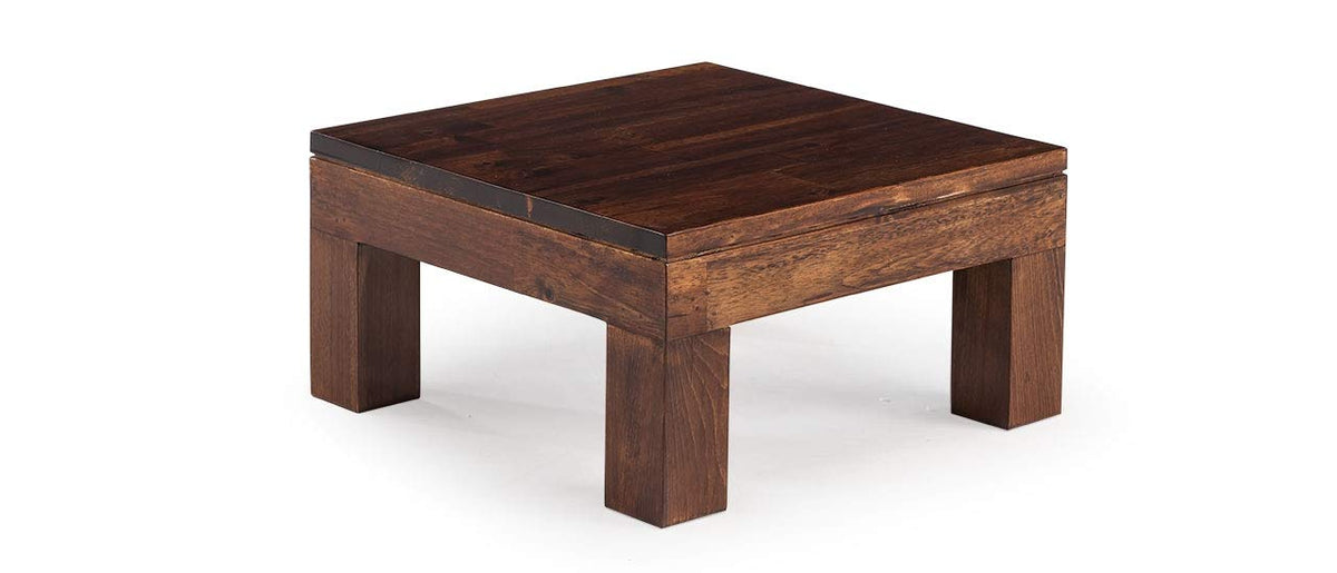 Solid Wood Coffee Table Set | Dreamer Solid Wood Coffee Table with 4 Stools (Finish Color - Teak