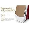 USHA Goliath 1200Watt Dry Iron with 1.8m Long Swivel Cord | Double Coat Golden Non Stick Soleplate for Longer Durability | 360° Swivel Cord | 2 Years Warranty | (Maroon), 1200 watts, Plastic
