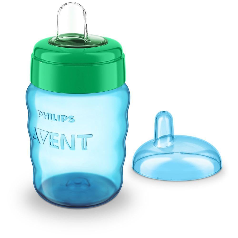 Philips Avent Silicone Classic Soft Spout Cup 260ml, Blue/Green, 9m+ (SCF553/05)