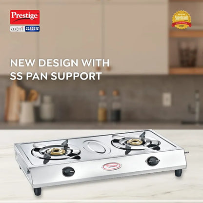 Prestige Gas Stove Two Burner Agni Classic