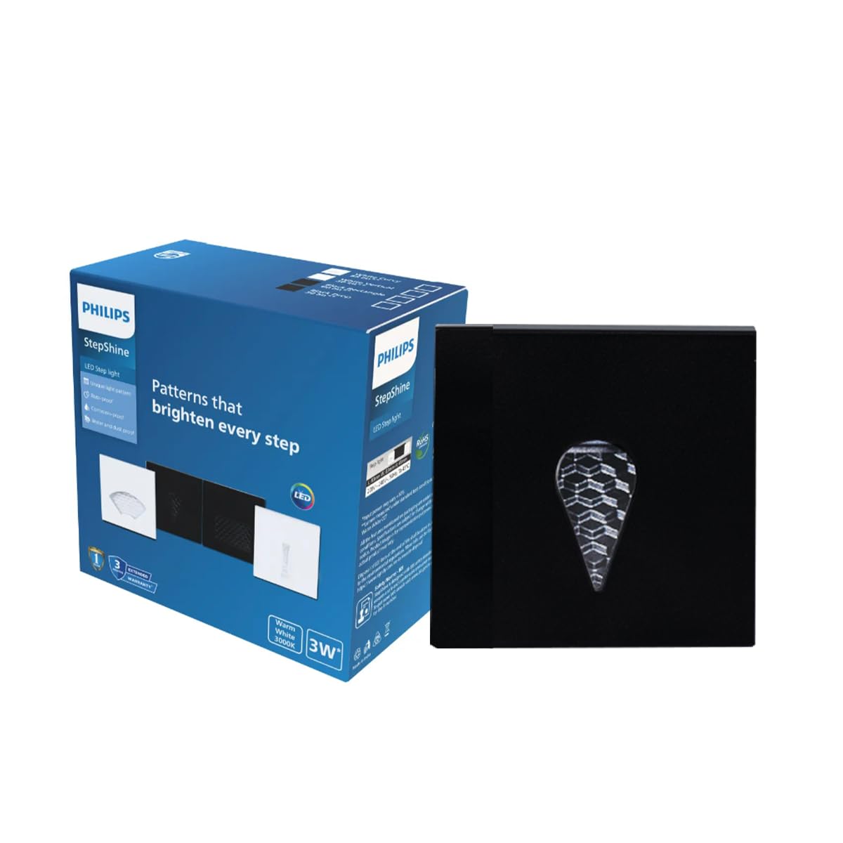 Philips 3W LED StepShine Step Light for Indoor & Outdoor Use