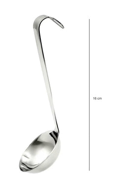 Dynore Stainless Steel Jointless Oil Ladle/Ghee Ladle/Oil Container Ladle 16 cm Long