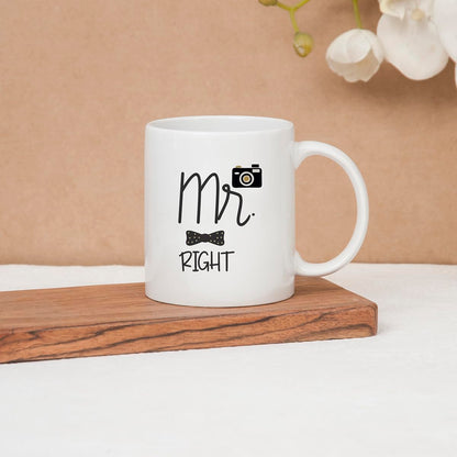 Clay Craft Fine Ceramic Start Your Morning Printed Milk/Coffee Mug 1 Piece 360 ml