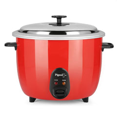 Pigeon by Stovekraft Joy Rice Cooker with Single pot, 4.2 litres. (Orange) | Stainless Steel Lid | 1600 Watts | 1 Alumin