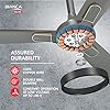 Havells 1200mm Bianca BLDC Motor Ceiling Fan | 5 Star RF Remote, 100% Copper, High Air Delivery, Upto 60% Energy Saving | ECO Active Technology, Flexible Timer Setting | (Pack of 1, Slate)