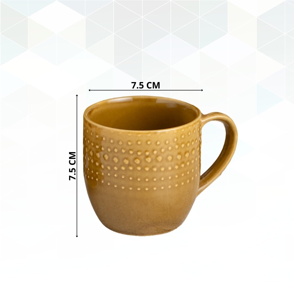 Clay Craft Fine Ceramic Apex Brown Cups & Saucer, Set of 12, Cups for Tea & Coffee, Gift Set, Elegant Design for Home and Kitchen and Can Be Gifted to Your Loved Ones On Any Occassions