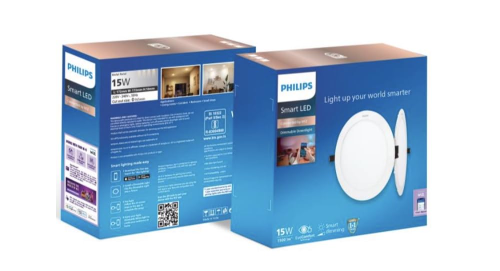 Philips Wi-Fi Dura Slim Panel Dimmable (Natural White, B0F8QXNBKV)