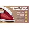 USHA Goliath 1200Watt Dry Iron with 1.8m Long Swivel Cord | Double Coat Golden Non Stick Soleplate for Longer Durability | 360° Swivel Cord | 2 Years Warranty | (Maroon), 1200 watts, Plastic