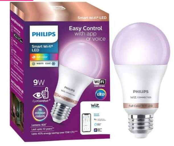 Philips Roseate Single Head 9-Watt Smart Wiz Wi-Fi Enabled LED Wall Light/Wall Lamp for Bedroom