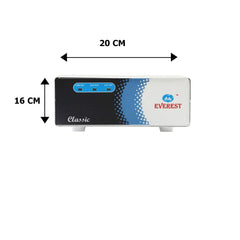 Everest ECC 100-N LED New Model Metal Body Voltage Stabilizer Used up to 72 Inches LED/Smart TV,Home Theater, Set Top Box, Blu-Ray Player (Working Range : 90 V to 290 V),White