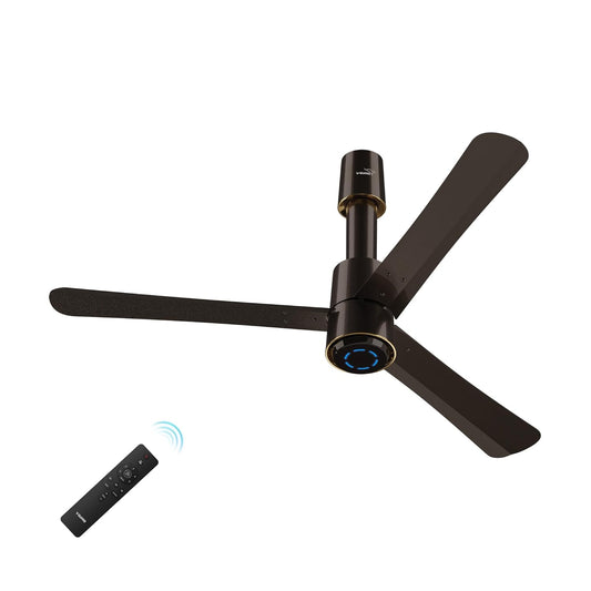 V-Guard Insight-G Premium Bldc Ceiling Fan For Home | 6 Speed Settings | 5 stars Energy Saving | Convenient Remote Control | High-Speed 100% Copper Motor | 1.2M (Choco Brown Glossy)