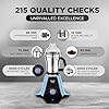 Preethi Taurus Pro Mixer Grinder for Kitchen, 3 Jars 1000 Watt Mixie, Dry and Wet Grinder Jar, 2 Year Warranty, Blue-Black, (Mg-259) Plastic