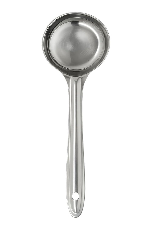 Dynore Round Stainless Steel Dosa Batter Spatula/Dosa Ladle Spoon/Dosa Laddle Spoodle, 21 Cm