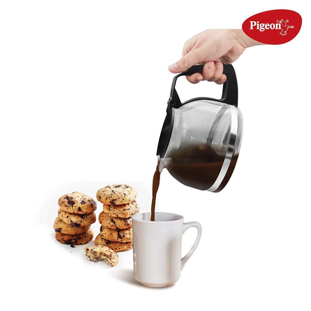 Pigeon Brewster Coffee Maker, 600 Watt, 5 Cups Drip Coffee maker (Black)