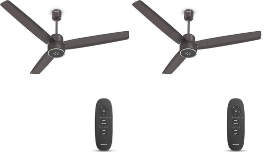 Havells FAB BLDC ULED Ceiling Fan 1200mm, 5 star, LED Speed Indicator, 380 RPM, Up to 65% Savings,Reverse Rotation,4 Speed Modes,Low Wattage 30W,Low Noise,Air Flow:225 CMM, 3 Year Warranty,Cocoa Brown
