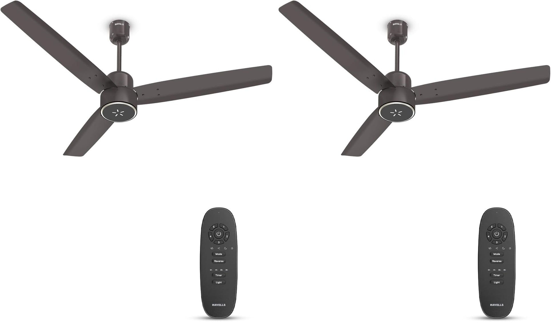 Havells FAB BLDC ULED Ceiling Fan 1200mm, 5 star, LED Speed Indicator, 380 RPM, Up to 65% Savings,Reverse Rotation,4 Speed Modes,Low Wattage 30W,Low Noise,Air Flow:225 CMM, 3 Year Warranty, Denim Blue