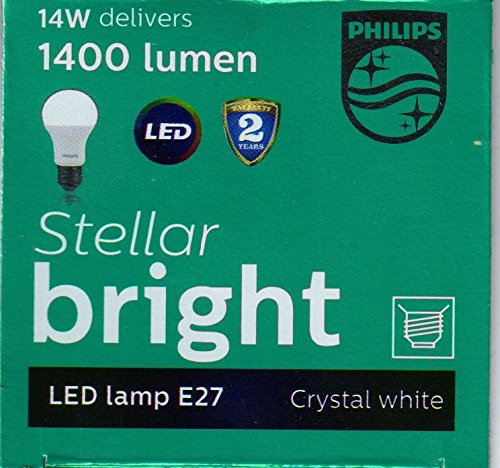 Philips Base E27 14-Watt LED Bulb (White, Cool Day Light) - Pack of 6