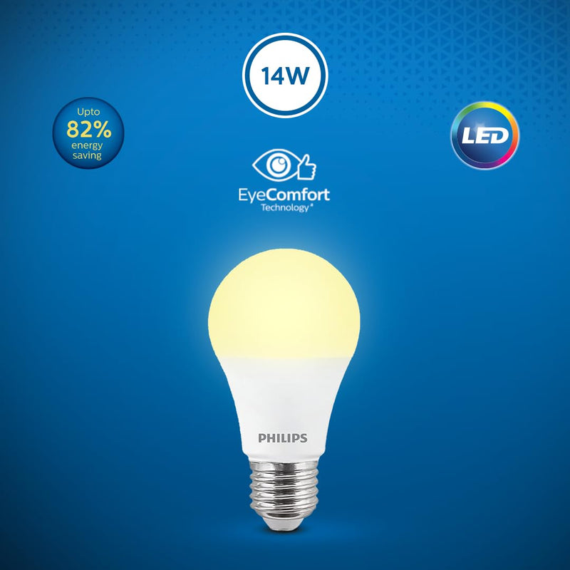 Philips 14-watt LED Bulb - AceBright High Wattage LED Bulb (Pack of 4) (Golden Yellow, B0C3RKSW52)