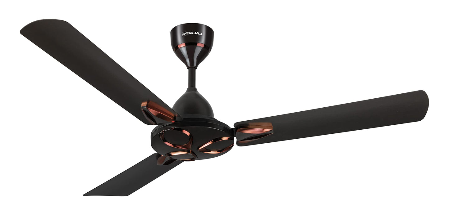 Bajaj Novella 1200MM Ceiling Fan for Home | Anti-Viral & Anti-Bacterial Coating | High Air Delivery | 2-Yrs Warranty 【Elegant Brown】