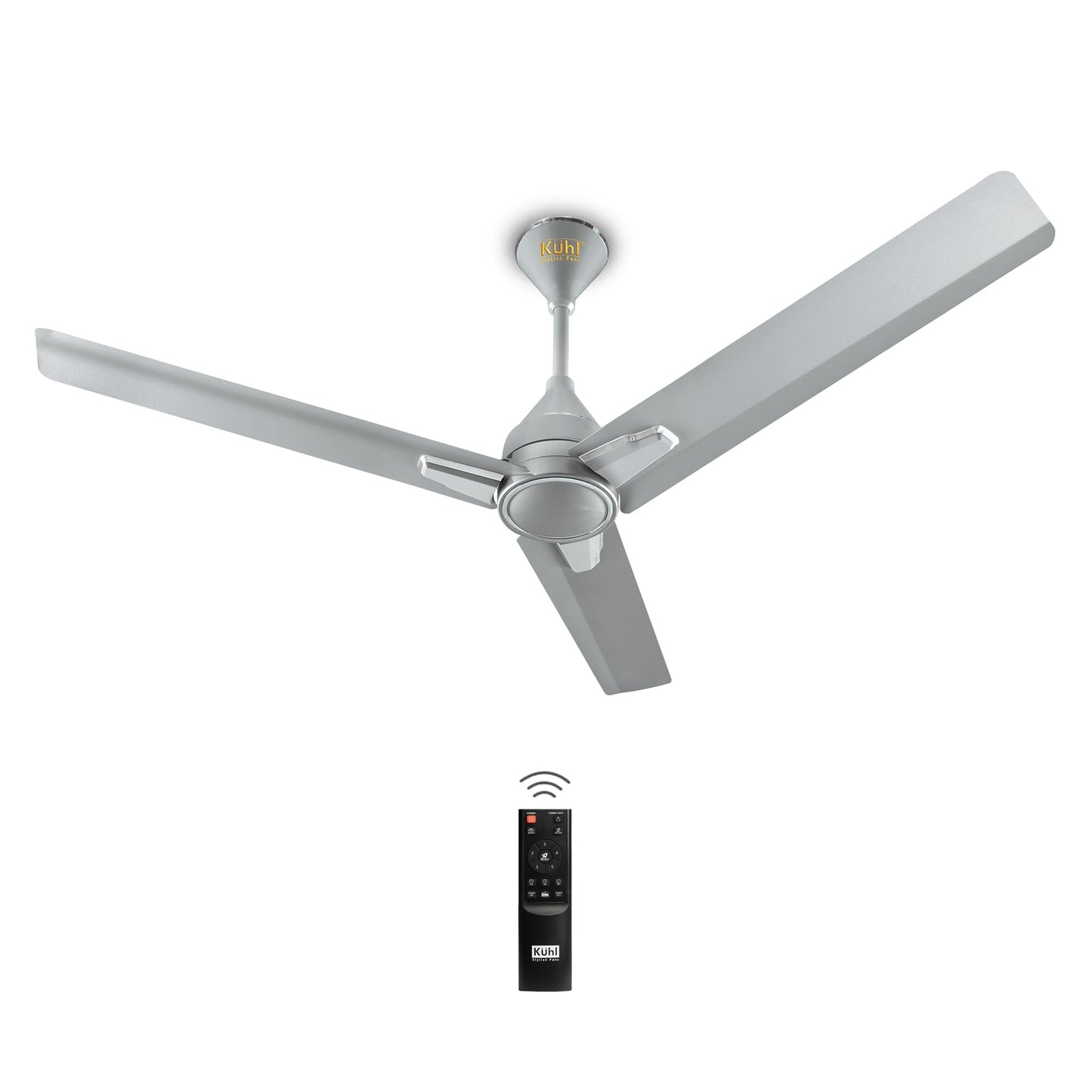 KUHL Arctis A4 1200 mm BLDC 65% Power Saving BLDC Ceiling Fan With Remote | BEE 5 Star Rated & ISI Marked | High Air Flow | 5 Year Warranty on Motor | White Dual
