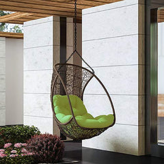 Bianchi Single Seater Hanging Swing Without Stand For Balcony , Garden Swing (Dark Brown )