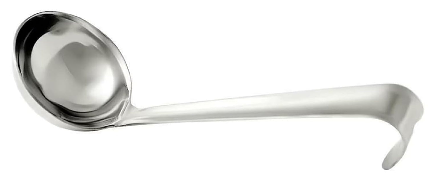 Dynore Stainless Steel Jointless Oil Ladle/Ghee Ladle 16 cm Long - Pack of 2