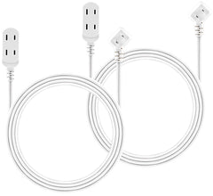 Philips SPS3535W/37 - 2 Pack Extension Cord with Multiple Outlets, 6 Feet and 3 Security Outlets (Pack of 2)