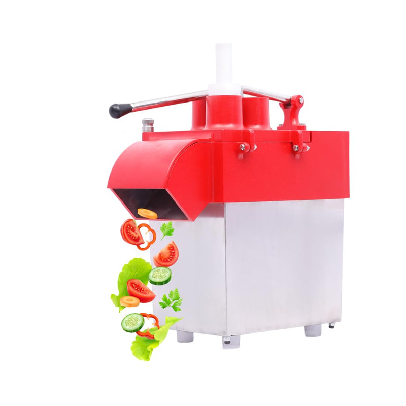 KRN Potato French Fries Vegetable Cutting Machine (Red) for Hotels & Restaurants with Stainless Steel Blade Output 150kgs/hr Commercial Use Only