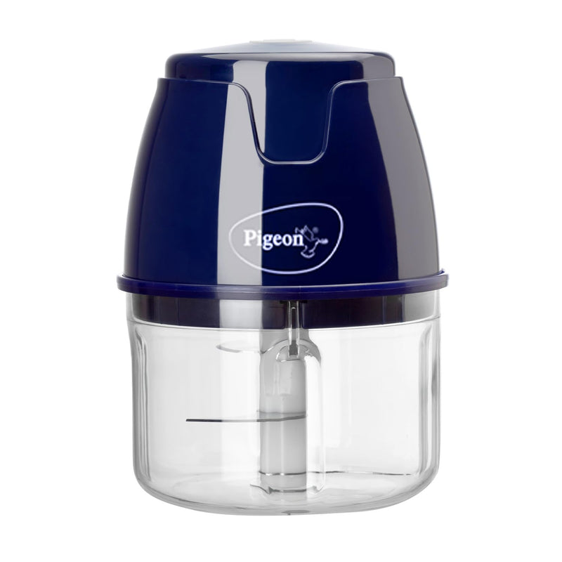 Pigeon Zoom Electric Chopper 350 ml, Portable with 3 Stainless Steel Blades for Effortlessly Chopping Vegetables and Fru