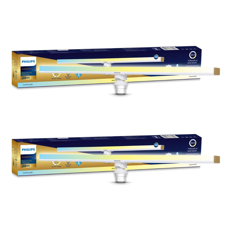 Philips 20W B22 LED T-Beamer (Pack of 2)