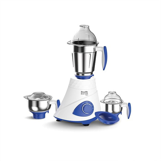 Preethi Blue Leaf Platinum MG 139 mixer grinder, 750 watt, 4 jars includes Super Extractor juicer
