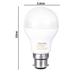 Philips Ace Saver 8.5W B22 LED Bulb, Crystal White, Pack of 8