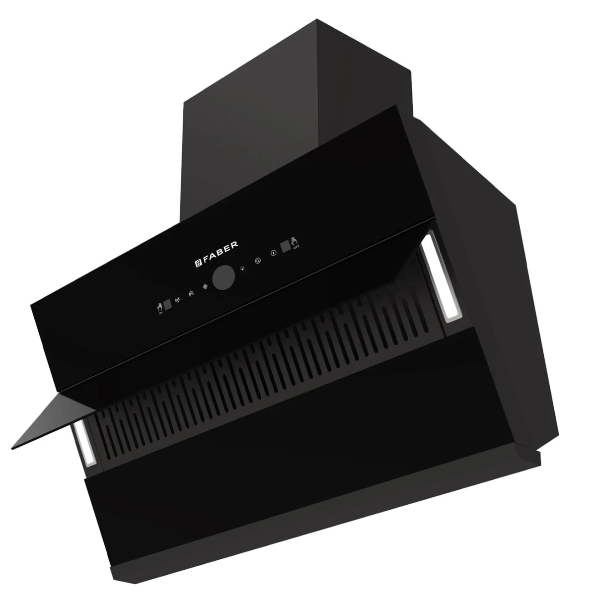 Faber Comet 90cm 1600m³/hr BLDC Autoclean Filterless Slant Chimney| Built In Oil Collector|Touch & Gesture Control| 12Yr
