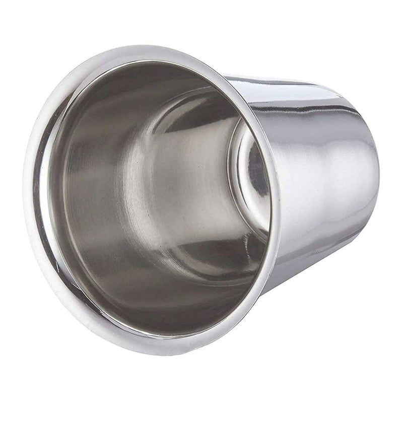 Dynore Stainless Steel Indian Traditional Tea/Coffee Glasses | Steel Glass for Kids | Coffee Glass | Stainless Steel Cup Set of 6, 170 ml