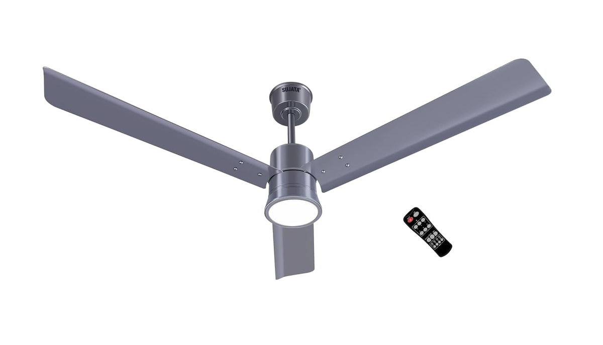 Sujata Lin Aer BLDC 1200 mm Underlight Ceiling Fan with Remote (Gray Chrome)