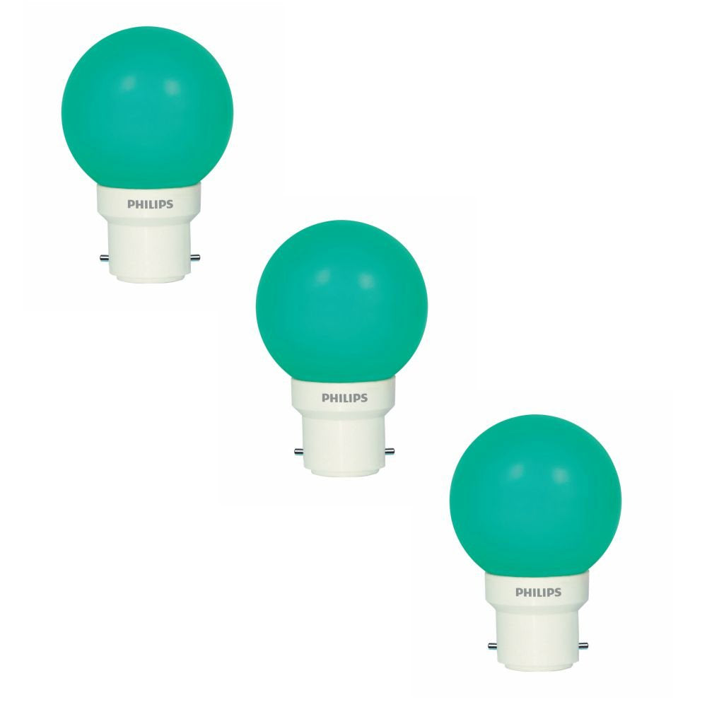 Philips 0.5W B22 LED Bulb, Pack of 3, (Deco Mini) (White, B07BJFYYVJ)