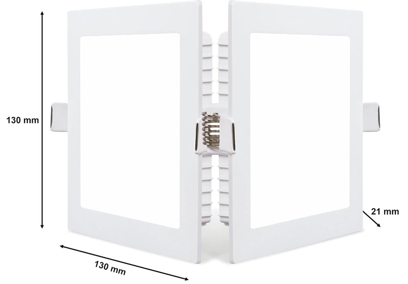 Philips 10W Square AP Plus UltraGlow LED DL Recessed LED Panel Ceiling Light (Pack of 1, Cool Day Light)