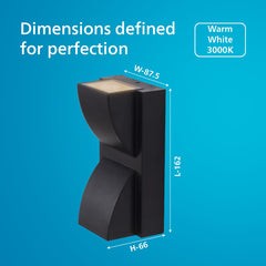 Philips 6W 2-Way Decorative Wall Light (Pack of 4)