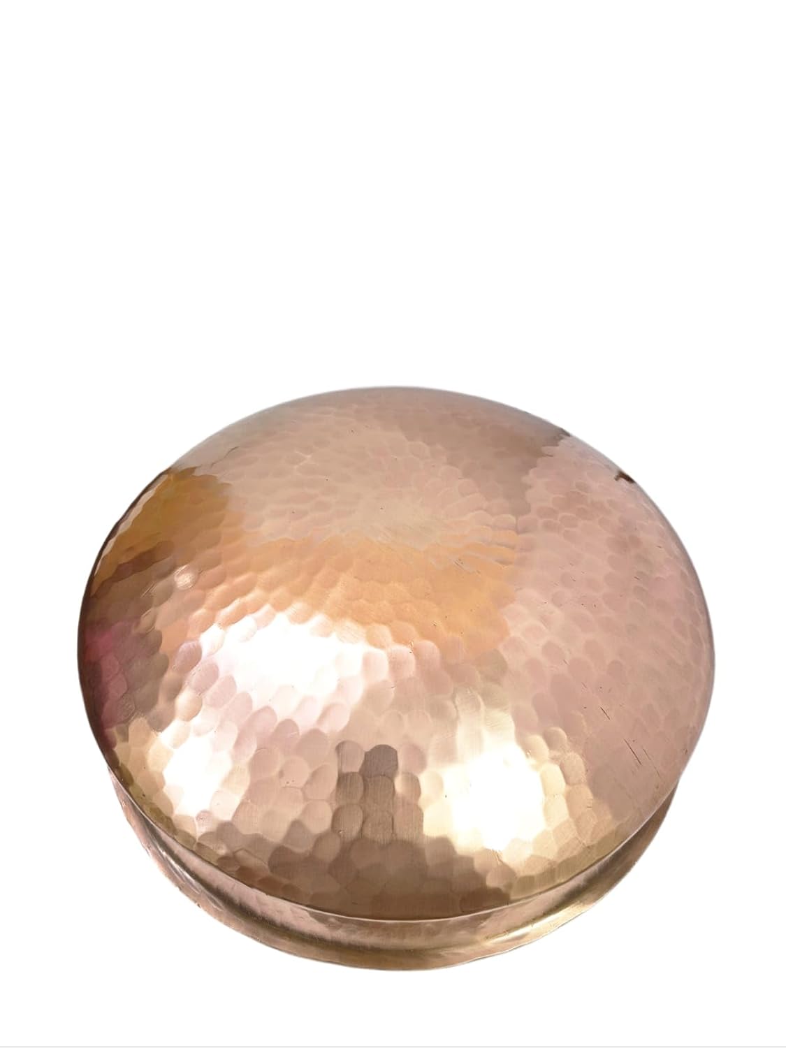 Bonafide Pure Copper Lagan Handi Dish pan with Tin Lining, Cookware and Serveware,5 to 6 litres, Handi Heavy Gauge Diameter 12 inch Dum Biryani Rice and Veg/Nonveg,Copper Pot Weight 2500 gm