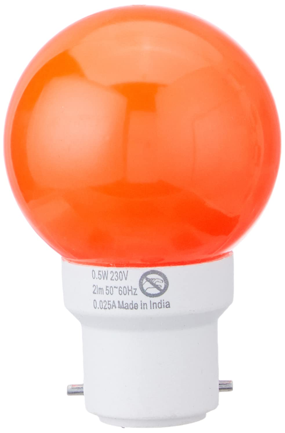 Philips Deco Mini Base B22 0.5-Watt LED Bulb (Pack of 4, Red)