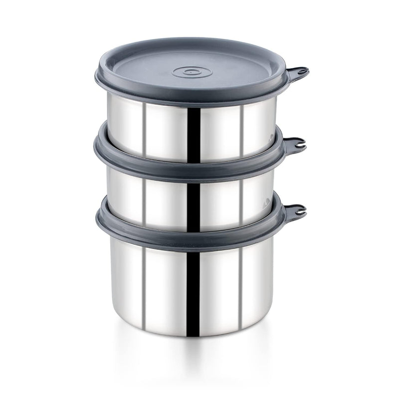 Pigeon Vibe Stainless Steel Lunch Box | SS Tiffin Box with Leak-Proof Airtight Lid