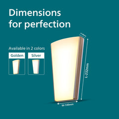 Philips 12W 3 Colours in 1 Decorative Wall Light (Tunable White, B0F2MZ6Q6S)