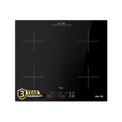 iBELL EMINENCE04 Induction Hob 7200W, 3-YEAR WARRANTY, Spacious cooktop with 9 Power Levels, Touch panel and Toughend Glass Top, [Black]