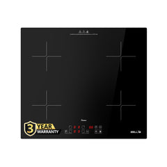 iBELL EMINENCE02, 3500W, 3-YEAR WARRANTY, 2-Zone Induction Hob with Touch Controls & Toughened Glass, High Speed Heating, Energy Efficient, Perfect for Modern Kitchens [Black]