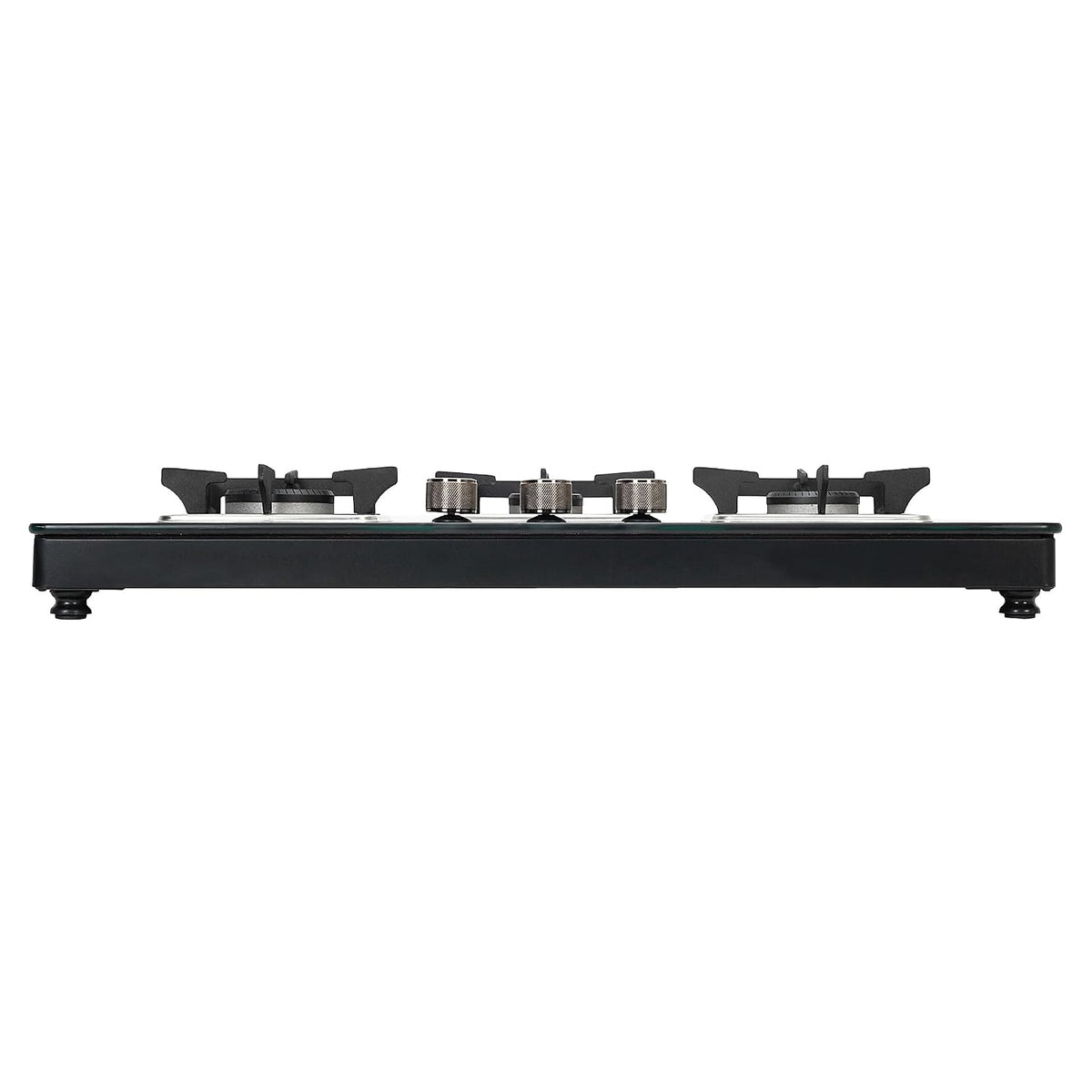 Faber 3 Burner Auto-Ignition Cooktop|NiOS AUTO 3BB BK|Battery Operated|Metal Knobs|Brass Burners|Cast Iron Pan Support|B