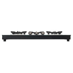 Faber 3 Burner Auto-Ignition Cooktop|NiOS AUTO 3BB BK|Battery Operated|Metal Knobs|Brass Burners|Cast Iron Pan Support|B