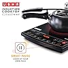 USHA Cookjoy Radiant Induction Cooktop 1600 Watts Cj1600Wwp with Keep Warm Option and 6 Indian Pre-Set Menu (Black)